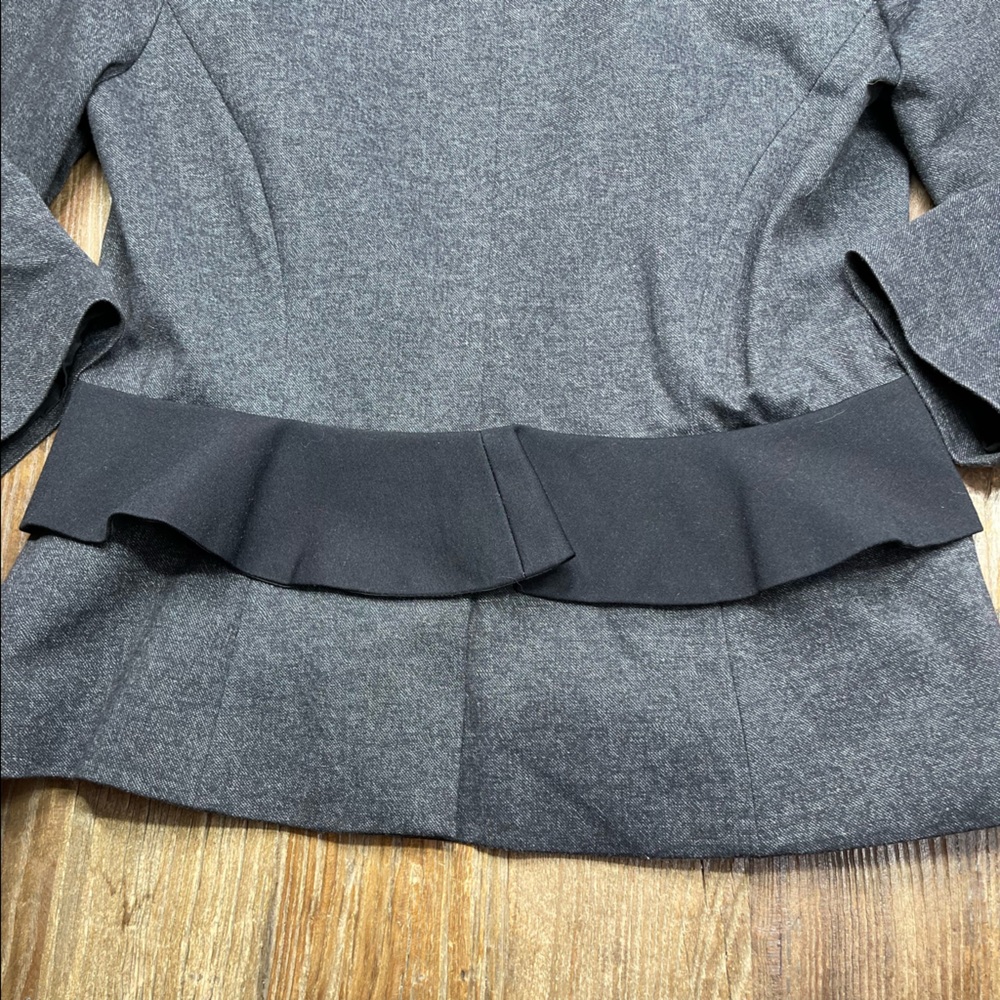 Anthropologie Cartonnier Gray Blazer Jacket Size 8 - Picture 9 of 11